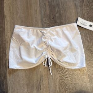 NWT Hapari White Drawstring Skirt, size medium